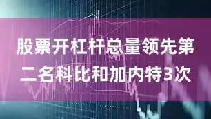 股票开杠杆总量领先第二名科比和加内特3次